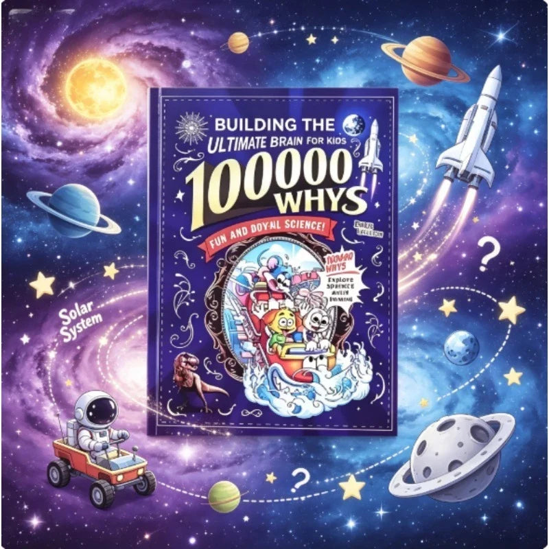 100000 Whys Science Book for Kids - Critical Thinking STEM Educational Book for Ages 6-12