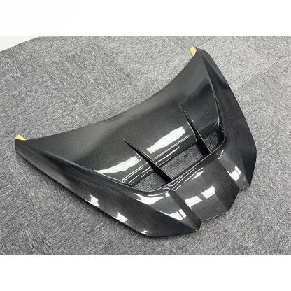 C8 ZR1 Style Carbon Fiber Hood - Small Vented Exterior Engine Hood for 2020+ Corvette C8