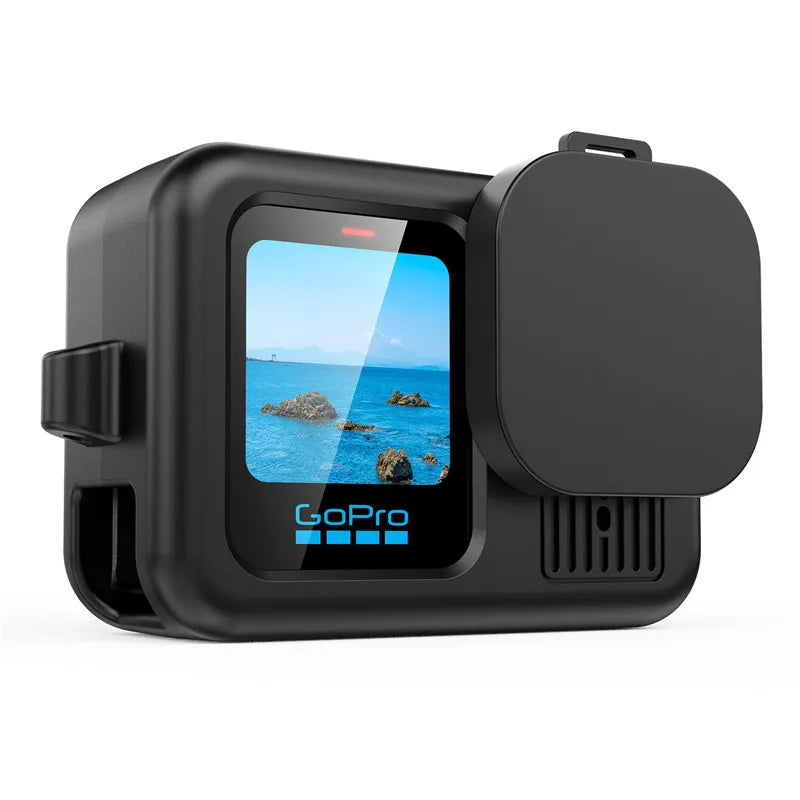 GoPro Hero 13 Black Tempered Glass Screen Protector – Silicone Case, Lens Cap & Protective Film for GoPro 13 Camera