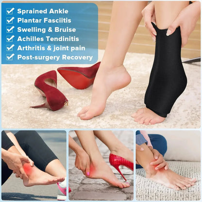 Reusable Gel Ice Pack for Feet — Hot & Cold Therapy for Achilles Tendonitis, Plantar Fasciitis & Swelling