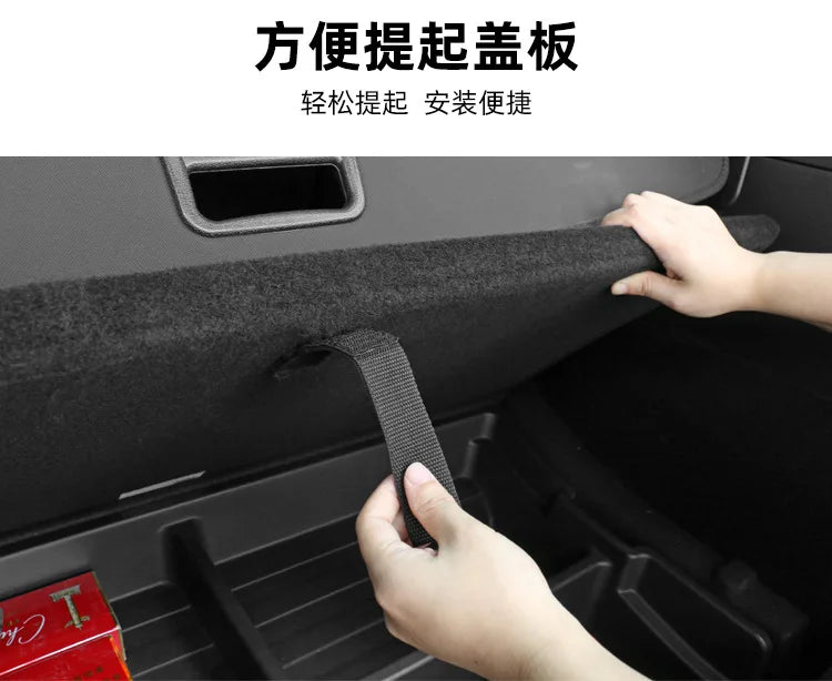 Rear Trunk Drawstring Rope for Tesla Model Y (2021-2024) – Tailgate Handle Pull Strap Car Organizer Accessory