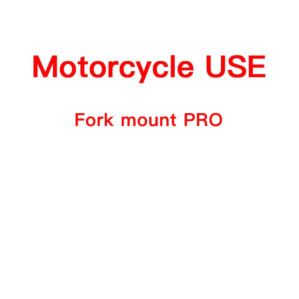 Motorcycle Handlebar Stem Fork Phone Mount — Vibration Dampener with MAG Universal Adapter, Wireless Charger & Mirror Brake Compatible