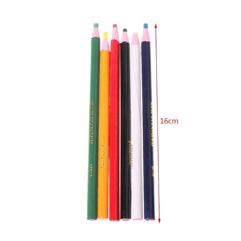 C90C 6-Color Markers for Metal & Fabric – Graph Peel-Off Grease Wax Pencils