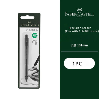 Faber-Castell Precision Tip Pen-Style Eraser – 2.5mm Refillable Retractable