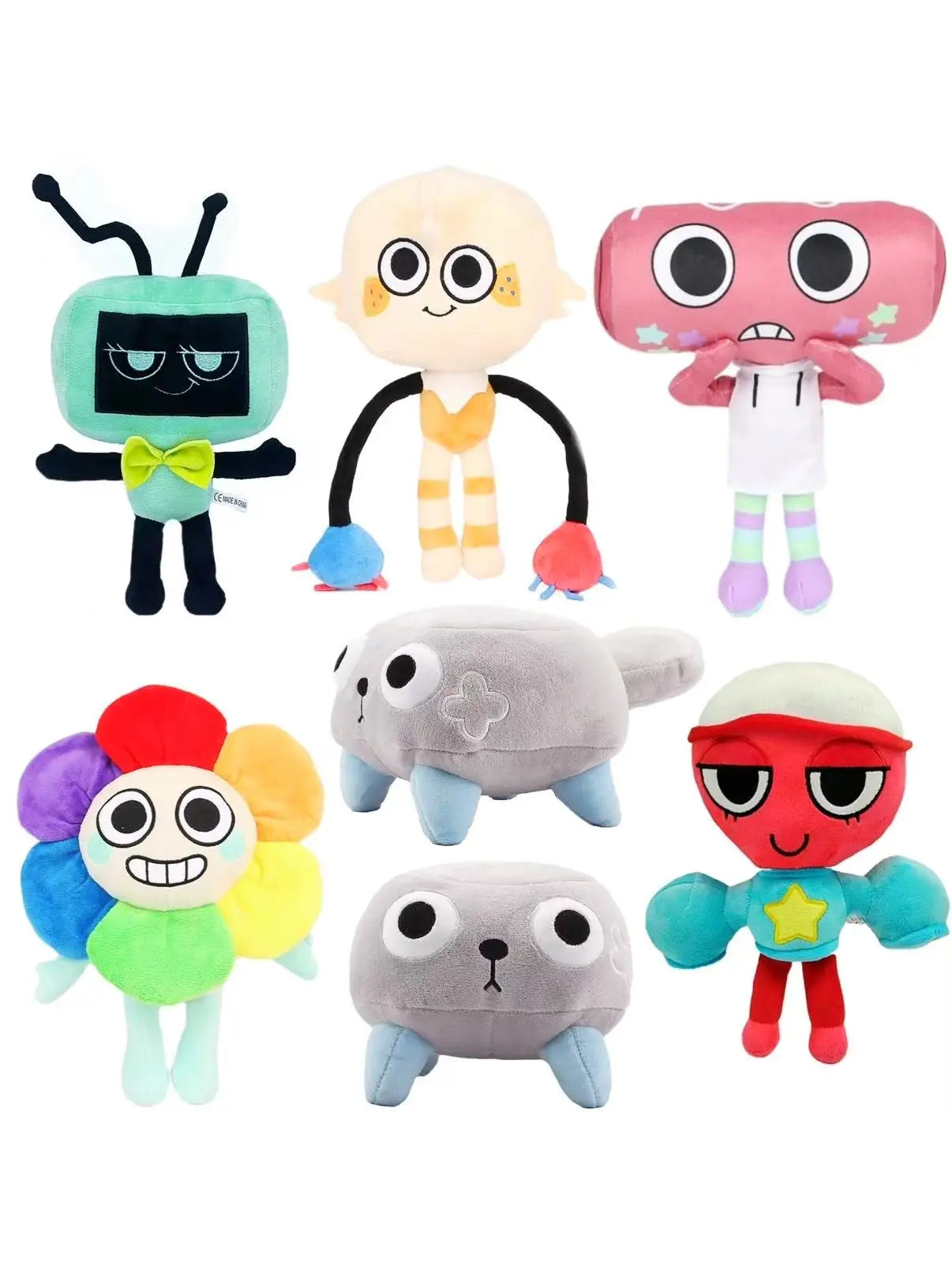 MyRytanda Dandy's World Plush Toys – Scrap Stuffed Horror Game Goob Pebble Fuzzy Dolls for Birthday Gifts