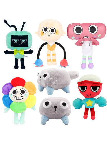 MyRytanda Dandy's World Plush Toys – Scrap Stuffed Horror Game Goob Pebble Fuzzy Dolls for Birthday Gifts
