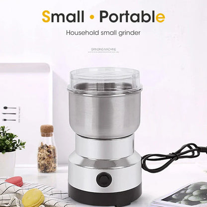 Mini Electric Grinder – 300ml Ultrafine Pulverizer for Baby Food, Coffee, Spices, Pepper, and Grains – 2/4 Blade Options