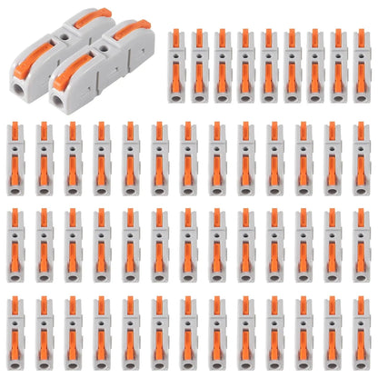 20/34/50PCS Lever Wire Connectors | 1-to-1 Inline Assemblable Electrical Terminals for Wiring