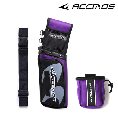 ACCMOS Portable Arrow Quiver Pouch – Waist Carry Archery Storage Holder for Hunting & Shooting