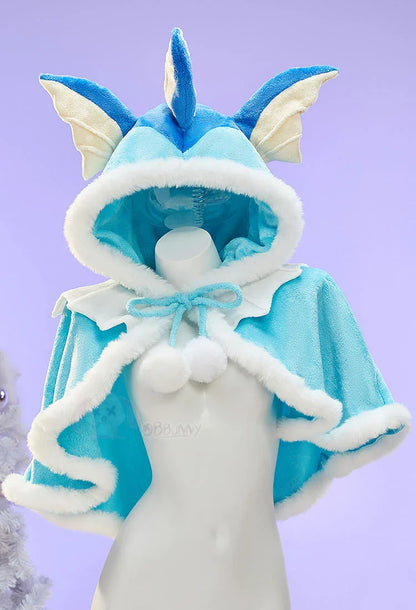 Anime Vaporeon Umbreon Sylveon Cosplay Costume - Sexy Cloak Dress Outfit for Women, Halloween & Christmas