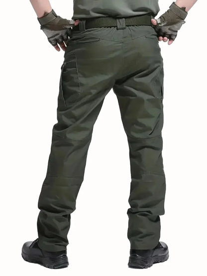 Men's Outdoor Tactical Pants — Multi-Pocket, Water-Repellent, Wear-Resistant Hiking & Sweatpants