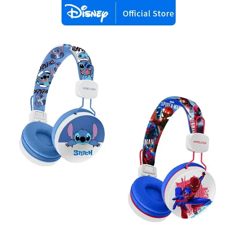 Disney Stitch Wireless Bluetooth Headphones – Surround Sound Gaming Earphones with Mic MF601