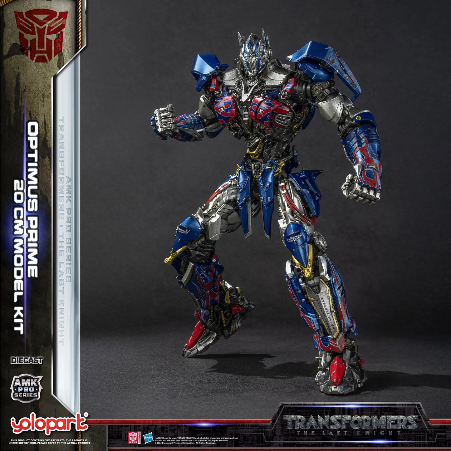 YOLOPARK Transformers Model – The Last Knight AMK PRO 20cm Optimus Prime Action Figure Toy for Boys & Men