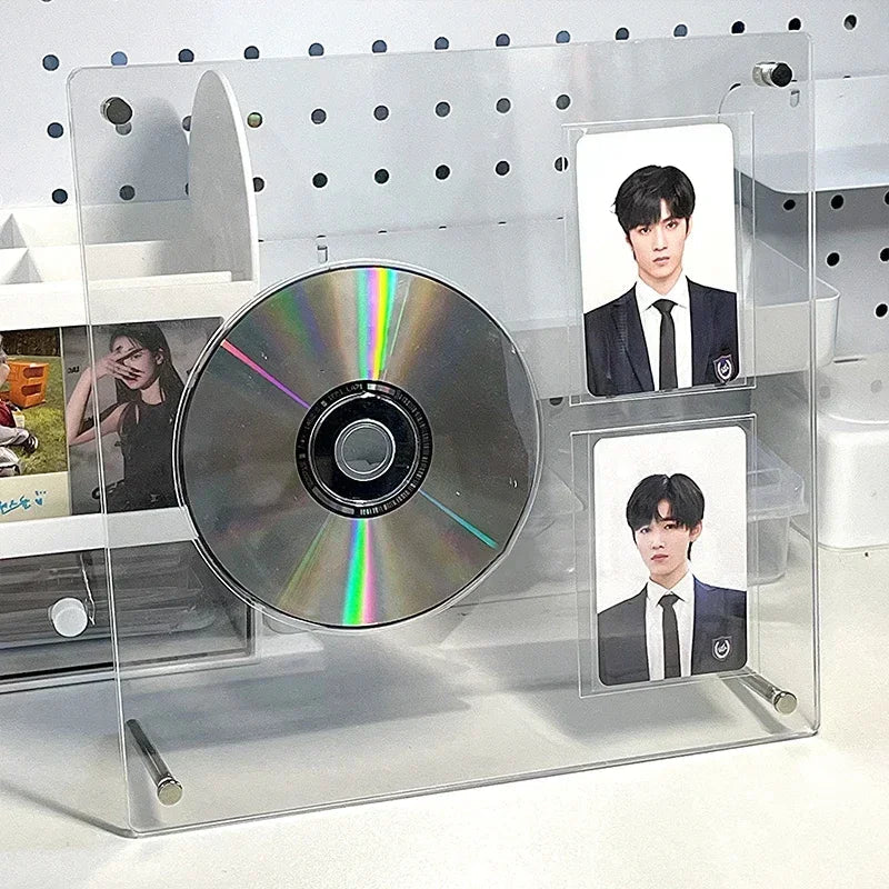 Kpop Acrylic Photo Frame & Photocard Holder - Stylish Interior Frame for CD Pictures and Idol Cards - Perfect Kpop Room Decoration