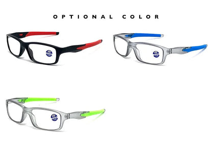 Vintage Sport Reading Glasses — Unisex Plastic Eyeglasses for Presbyopia & Hyperopia +1.0/+2.0/+3.0/+4.0