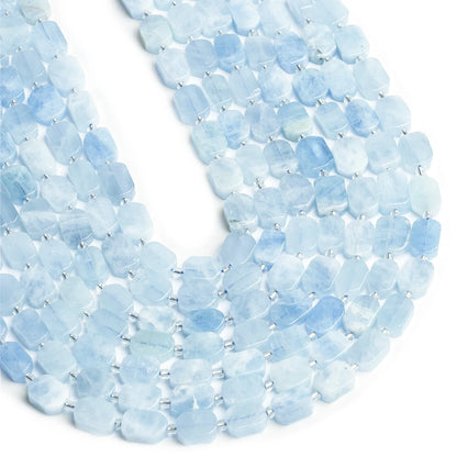 Natural Gemstone Rectangle Beads - 8x12mm Amethyst Citrine Lapis Lazuli Spacer Beads for DIY Jewelry Making & Bracelets