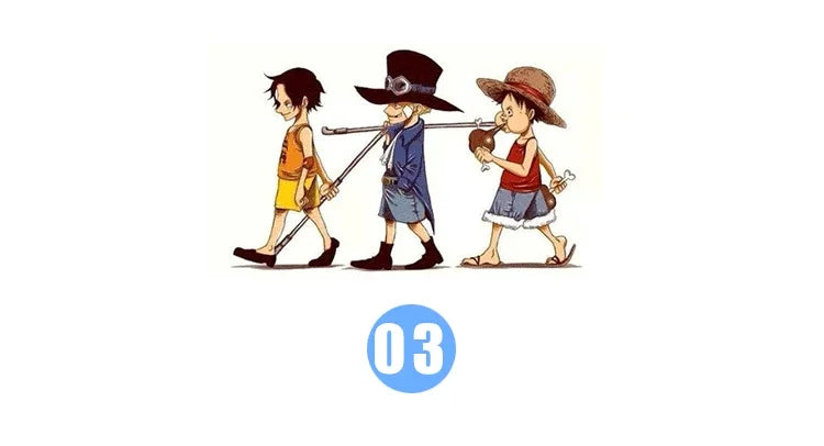 One Piece Mug – Creative Three Brothers Hat Shaped Coffee Cup, Anime Chopper, Ace & Sabo Ceramic Water Cup for Parties