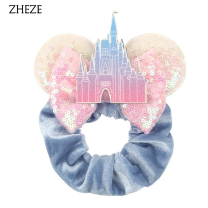 Velvet Mouse Scrunchies - Cute Elastic Ponytail Holders & Hair Accessories for Girls