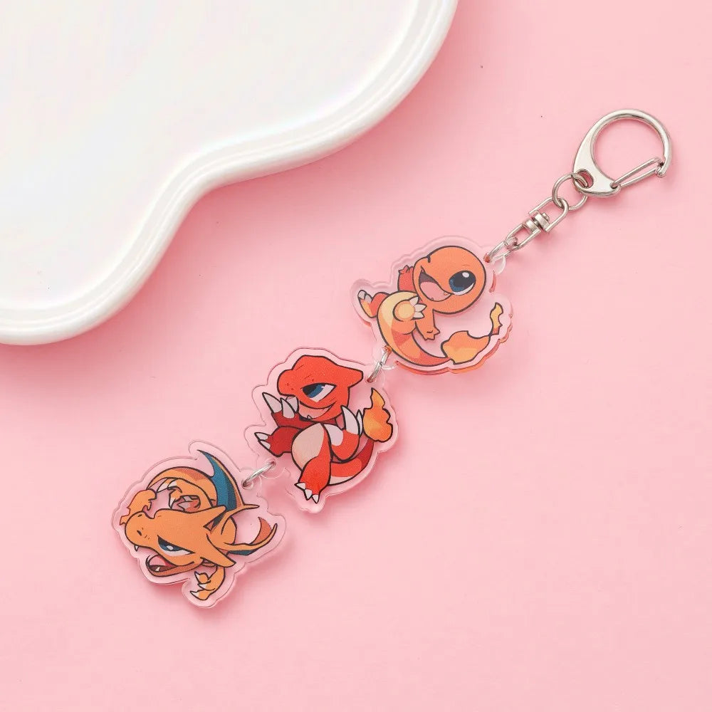 Anime Acrylic Keychain – Cute Cartoon Car Bag Pendant, Creative Gift for Friends & Fans, Fun Keyring Charm