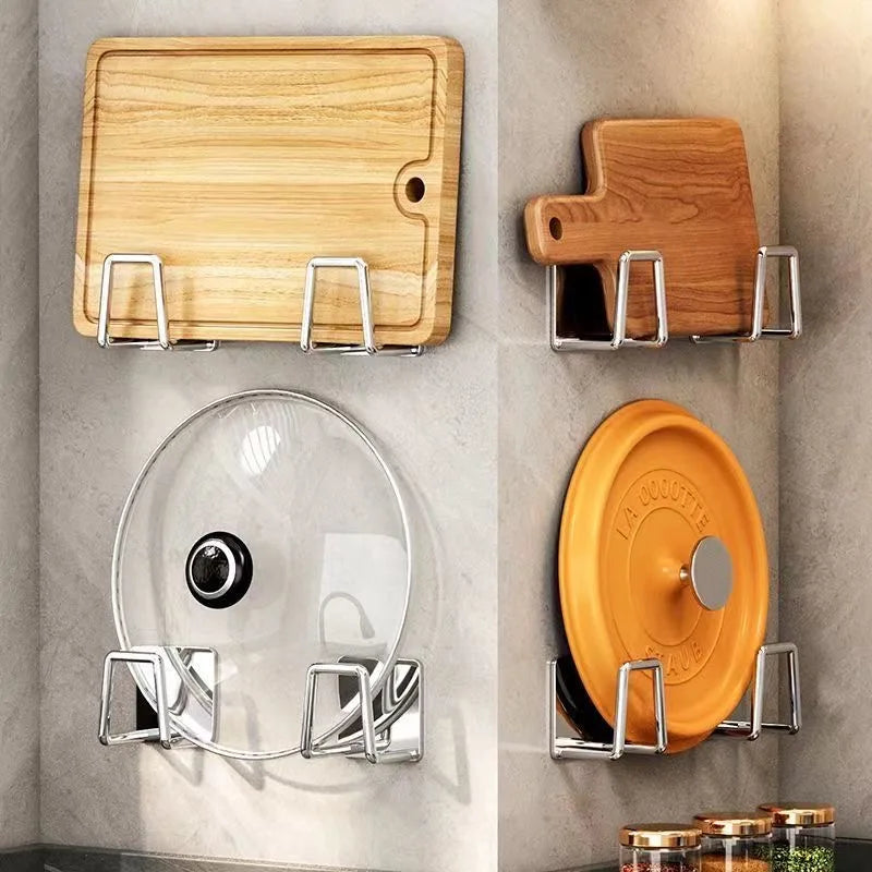 Stainless Steel Self-Adhesive Kitchen Sponge Rack - Sink Drain Drying Holder, Sink Accessories for Efficient Organization
