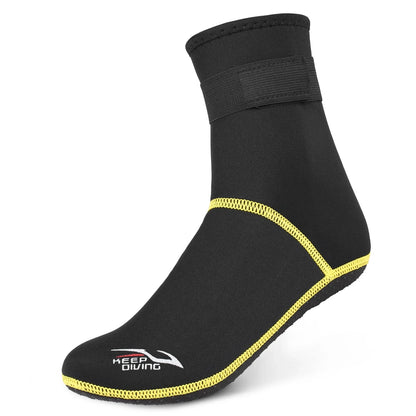 3mm Neoprene Outdoor Diving Socks - Thermal Wetsuit Boots for Snorkeling, Sailing, Swimming - Anti-Slip Beach Water Socks