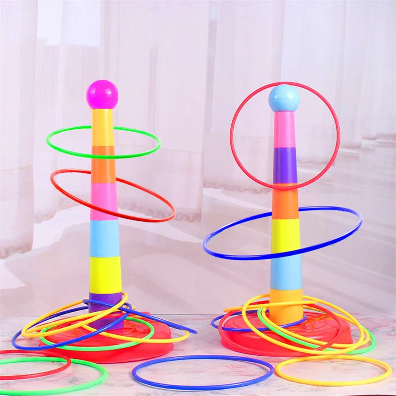 Children Throw Ring Stacking Game Toy – Interactive Indoor & Outdoor Parent-Child Circle Ferrule Layers Educational Fun Gift