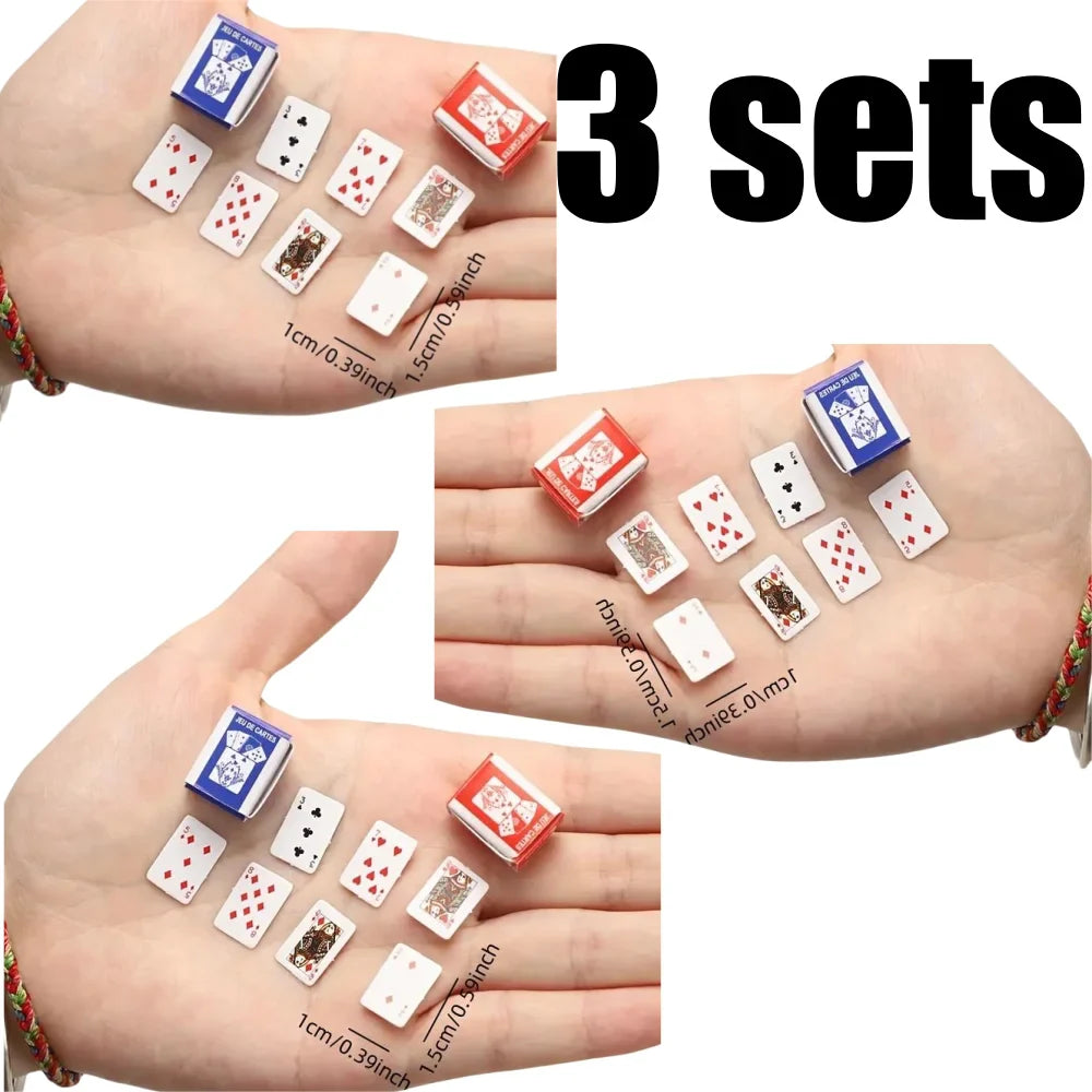 5 Sets Mini Portable Poker Cards – Fun Party Game for Teens & Adults, Ideal Birthday or Festive Gift