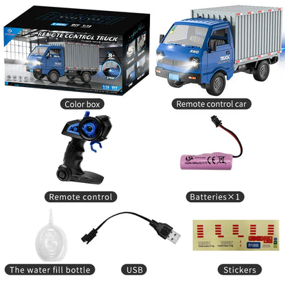 KF21 1:16 RC Drift & Climbing Truck – 2.4GHz Remote Control Car with Spray & LED Lights | Kids’ Gift Toy