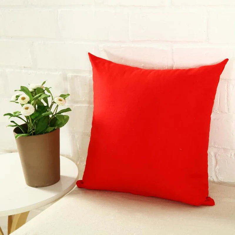 40x40cm Solid Color Cushion Cover - Sofa Backrest Pillowcase for Living Room, Home Decor & Household Comfort