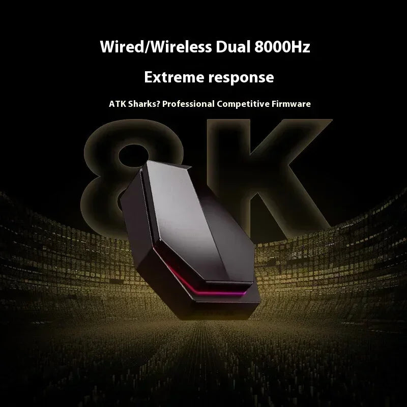 NEW ATK X1 Ultimate Wireless Gaming Mouse — PAW3950 Ultra, 8K Polling Rate, 2.4G, 0.3ms, 500mAh, 750IPS, 42,000 DPI for PC & Laptop