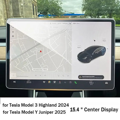Tempered Glass Screen Protector for Tesla Model 3 Highland & Model Y Juniper 2025 – Rear Center Control Touchscreen Film