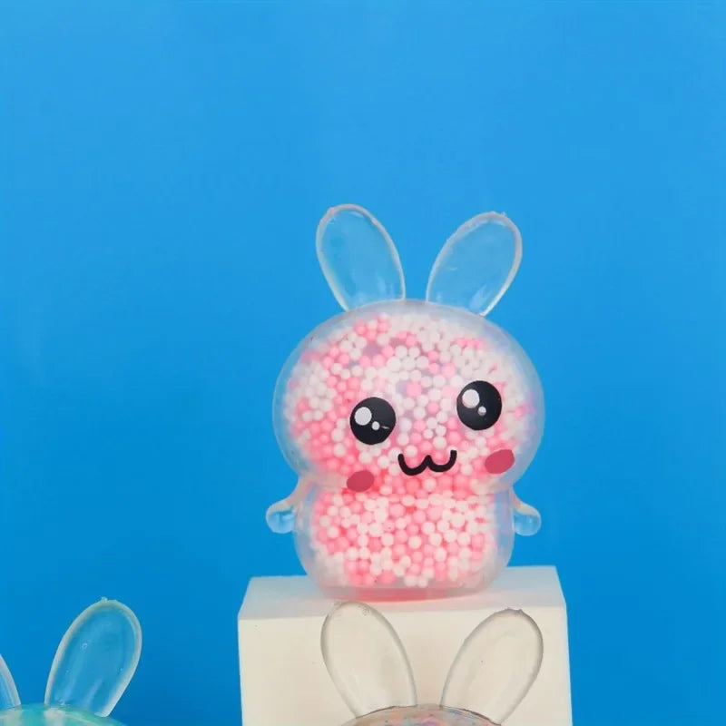 Squishy Bunny Stress Balls – Colorful Rabbit Fidget Toy for Kids & Girls, Perfect for Easter Basket Stuffers