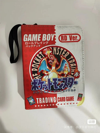 New Pokémon Pikachu Battle Card Binder — Zippered Card Holder for VMAX Game Card Collection, Anime Toys & Gifts