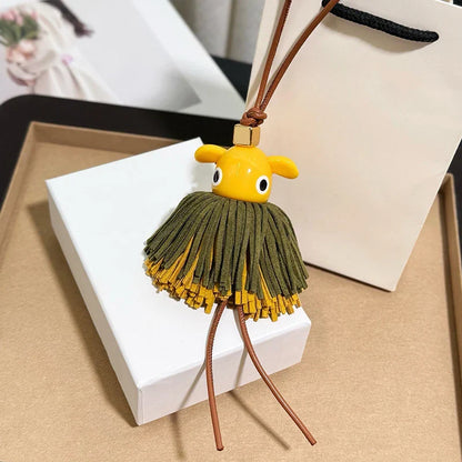 Genuine Leather Parrot Bird Bag Charm – High-End Durable Handmade Fashion Accessory for Women’s Bags, Exquisite Decorative Pendant