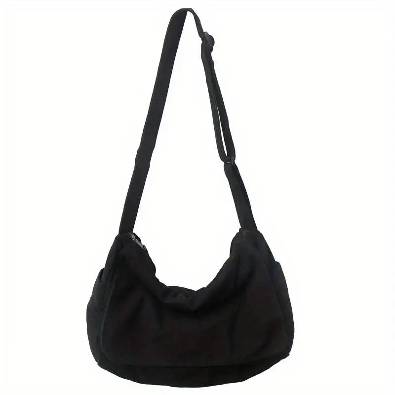 Women’s Vintage Canvas Messenger Bag – Casual Crossbody Shoulder Tote Handbag for Teenagers & Everyday Use