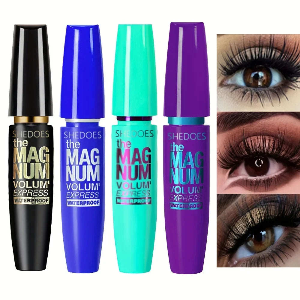 4D Black Mascara – Thickening, Lengthening, Curling, Waterproof Liquid Fiber Formula