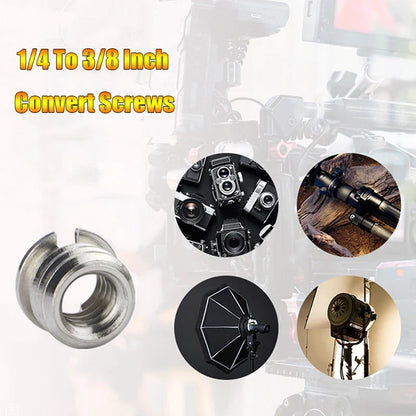 5Pcs Camera Screw Adapter Set - 1/4 to 3/8 Inch Conversion Screws for Tripod Mount Quick Release Camera Accessories