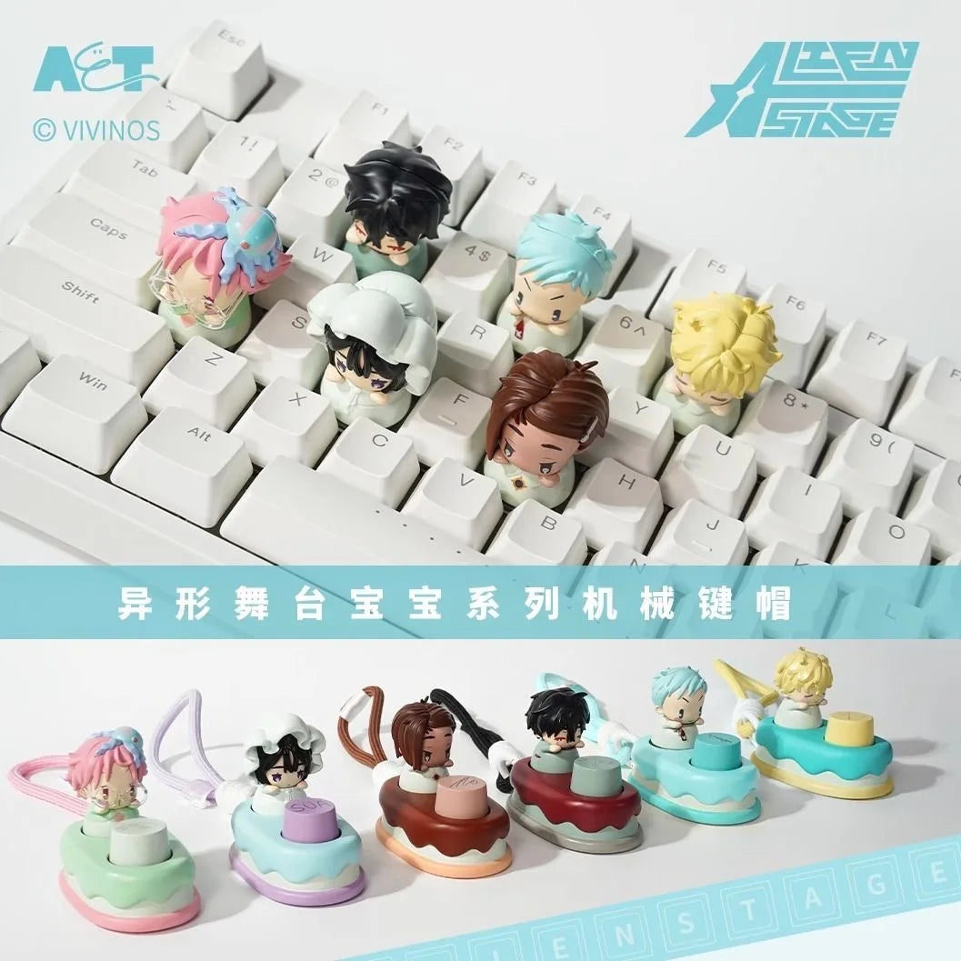 Alien Stage Sunny Doll Blind Box - Cute Mechanical Keycap Collectible Toy Gift for Fans