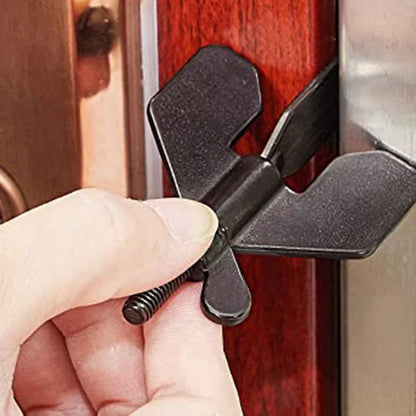 Portable Door Lock - Travel Hotel Privacy Lock for Any Doors - Anti-Theft Door Stopper for Home Security