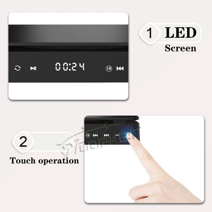 Woopker HD DVD Player – HDMI & AV Connection, USB Input, Headphone Output, LED Touch Screen, 1080P Type-C 5V/2A