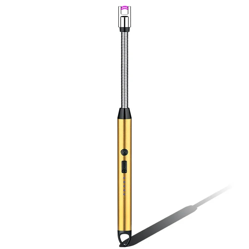 USB Rechargeable Windproof Arc Lighter – Electric Plasma Ignition Tool for Gas Stoves, Candles, BBQ & Outdoor Camping Use