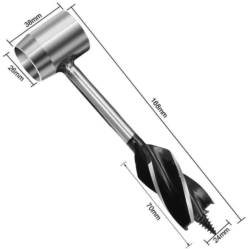 Outdoor Survival Auger Drill Bits - Camping Bushcraft Manual Hole Maker Tool for Woodworking & Core Drilling