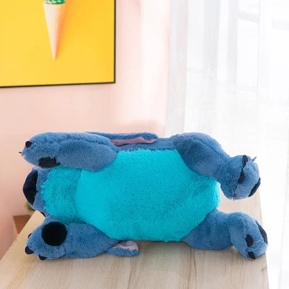 40cm Blue Stitch Plush Doll – Long Pillow Toy for Girls, Sleeping & Hugging Gift