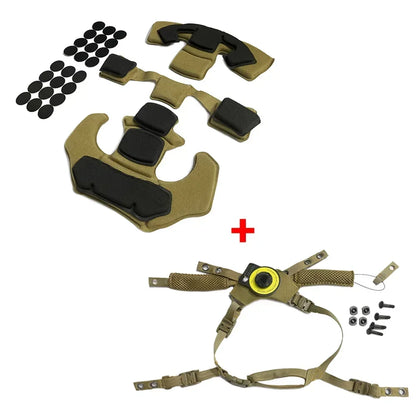 Team Wendy Helmet Chin Strap – Hanging Suspension System for FAST MICH Tactical Airsoft Helmet Accessories
