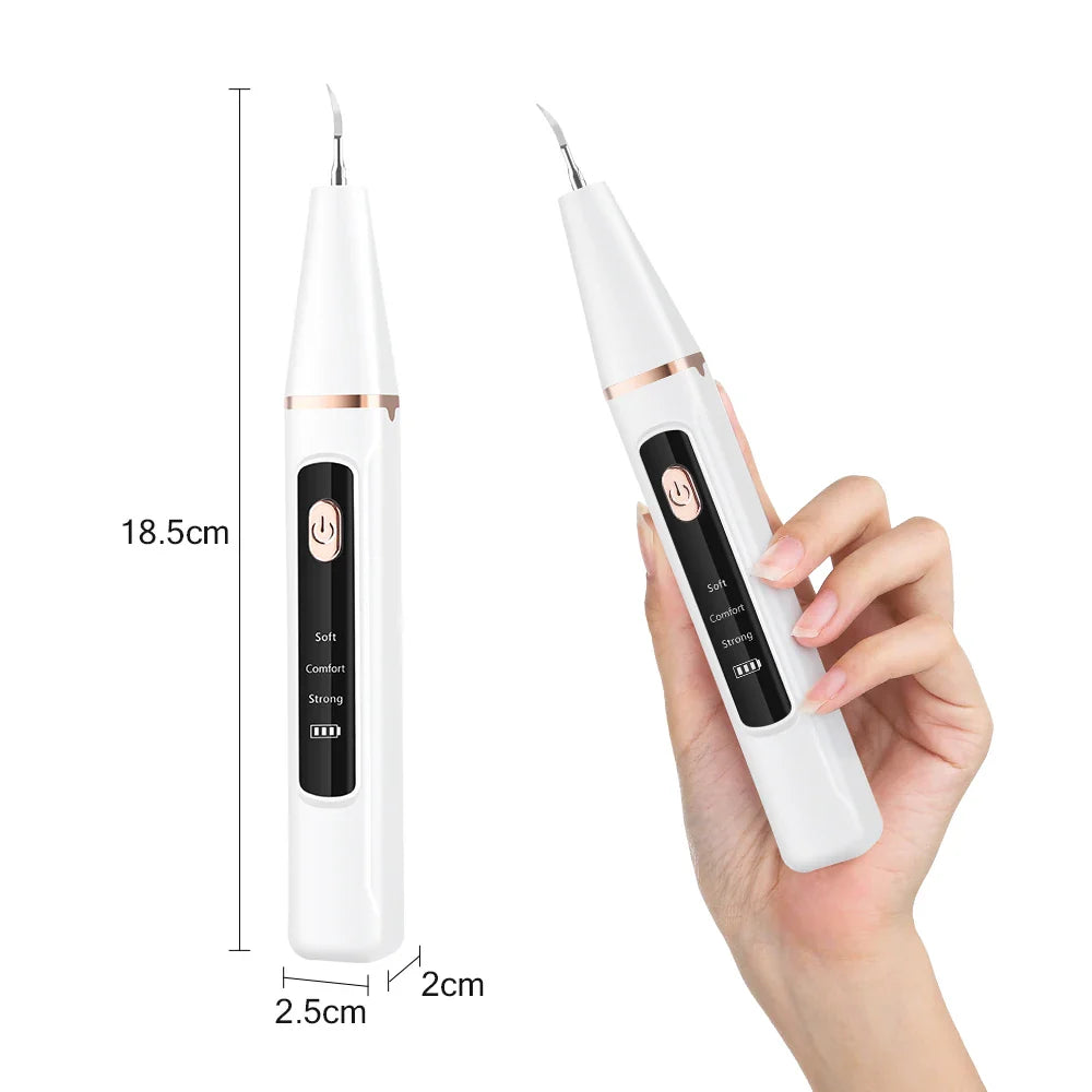 Ultrasonic Dental Plaque & Calculus Remover – Teeth Tartar Eliminator, Stains Cleaner, Electric Tooth Stone Scaler