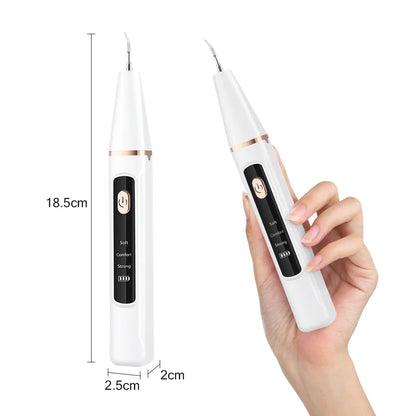 Ultrasonic Dental Plaque & Calculus Remover – Teeth Tartar Eliminator, Stains Cleaner, Electric Tooth Stone Scaler