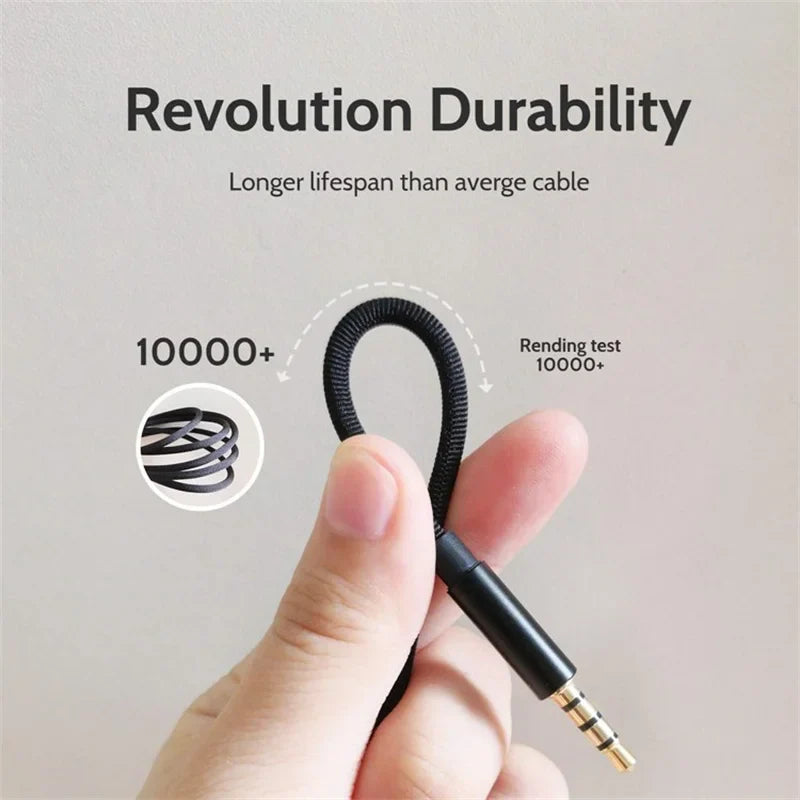 USB-C to 3.5mm Aux Audio Cable — Headphone & Speaker Adapter for Samsung S20/S21/Note 20/Tab S7