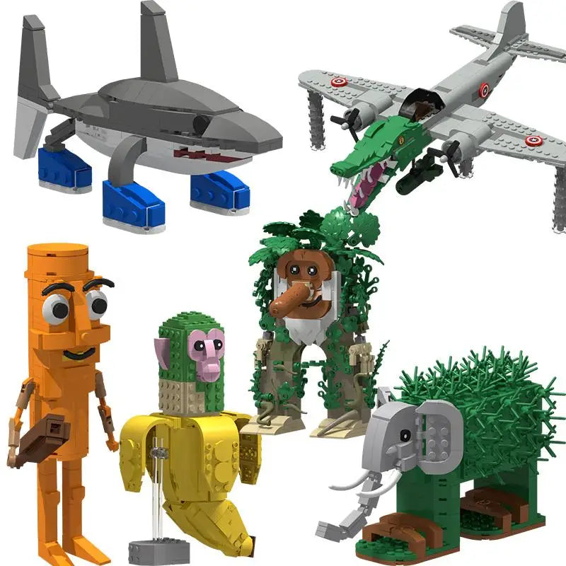 2025 New Tung Tung Sahur Tralalero Building Block Toy – Shark Blind Box Collectible Toy for Kids