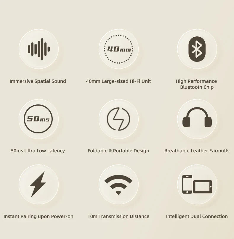 SY-T2 Bluetooth Headset – High-Quality Noise Reduction Wireless Headphones with Microphone for Gamers