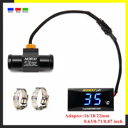 Motorcycle Water Temperature Mini Meter - XMAX250/300, NMAX, CB400, CB500X Sensor Thermometer Temp Gauges for Scooter Racing